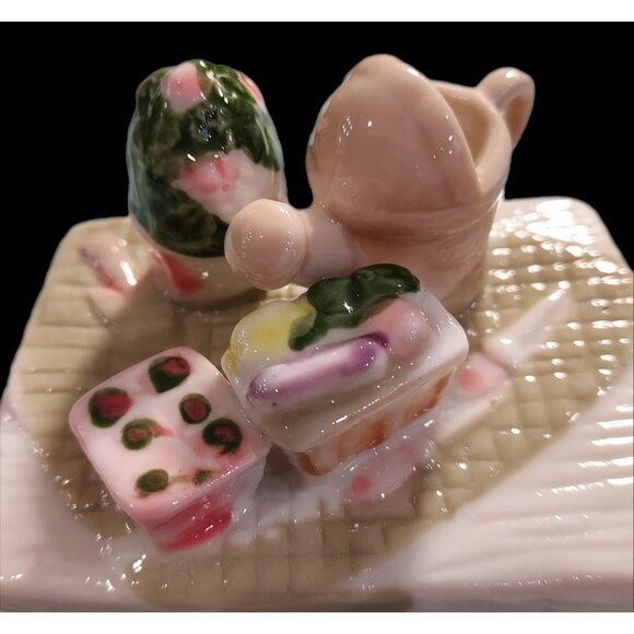 Tea Pot Mini Gardening Theme Ceramic Watering Can Cottage Core Plants - Picture 6 of 9